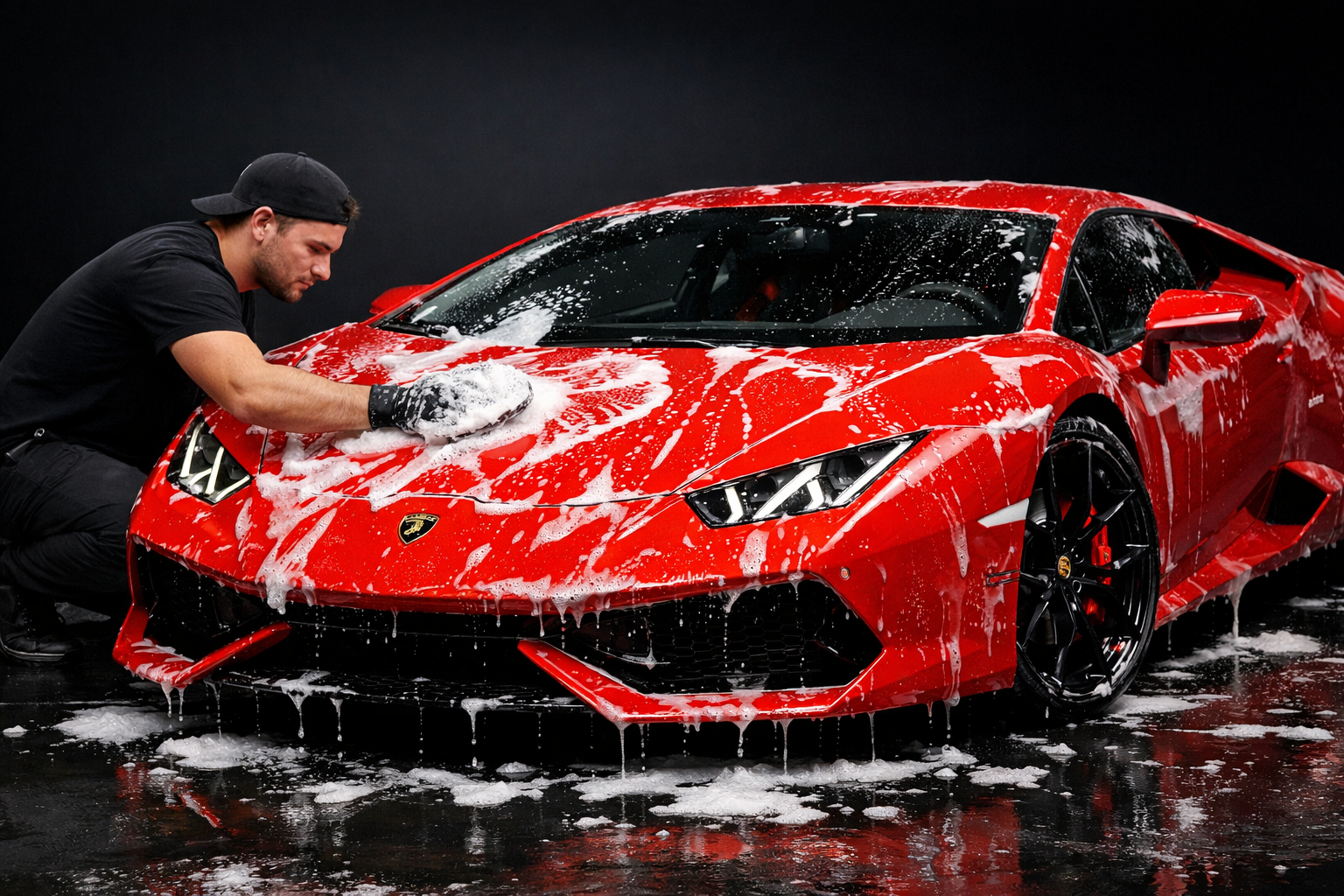 Red Lamborghini Huracan